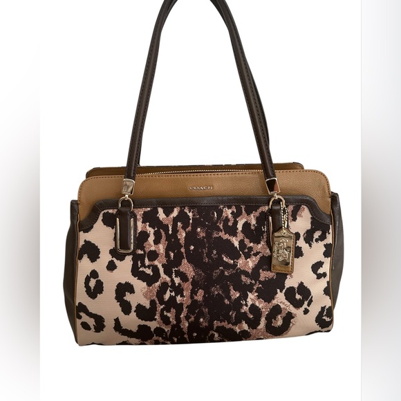 Coach 25207 Madison Kimberly Ocelet Print Carry All Handbag EUC - Picture 1 of 17